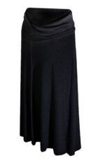 black obi waist maternity skirt