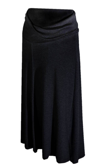 black obi waist maternity skirt