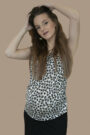 Brush print fashion top for pregnant women by Mamala