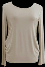 maternity basic t in cream color