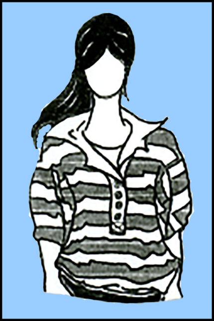modesty big button nursing blouse