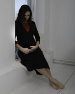 Maternity Black VNeck Dress - Image 3