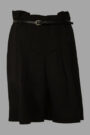 Cotton Milano Maternity Skirt- knee length- dark brown