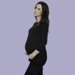 Pregnancy Tunic Top- Twist Neckline - Image 2