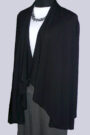 black cascade wrap jacket