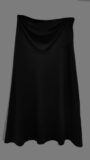 Color black Mamala Fashion maternity skirt with obi style waistband