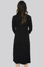 Mamala Maternity dress in color black. Back view